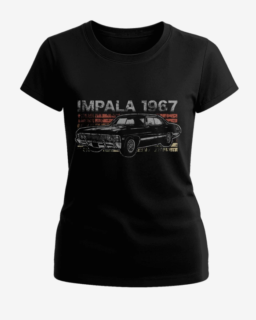 Polera de Mujer Negro de Retro Impala 67