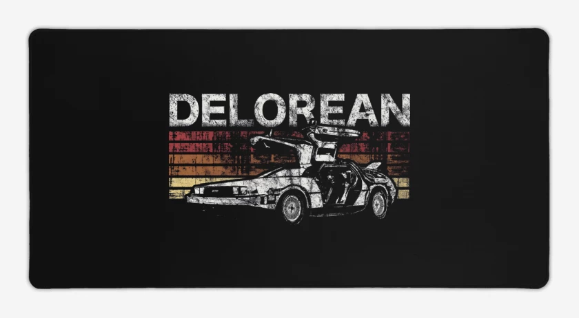 Mouse pad Gamer Retro Delorean