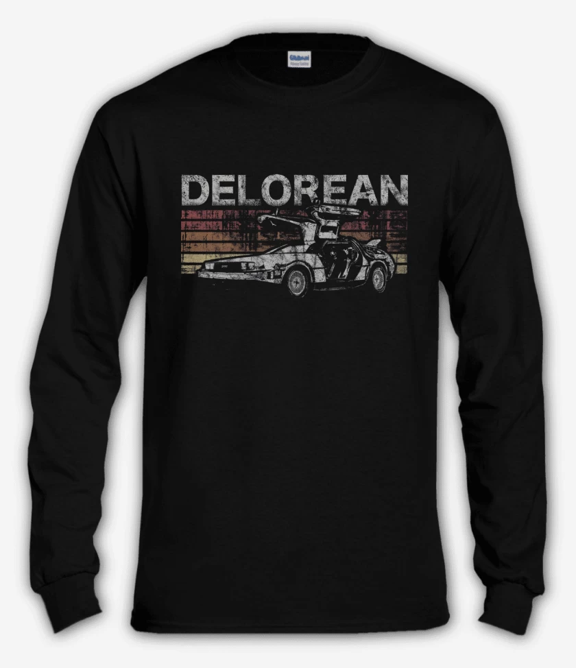 Polera manga larga Retro Delorean