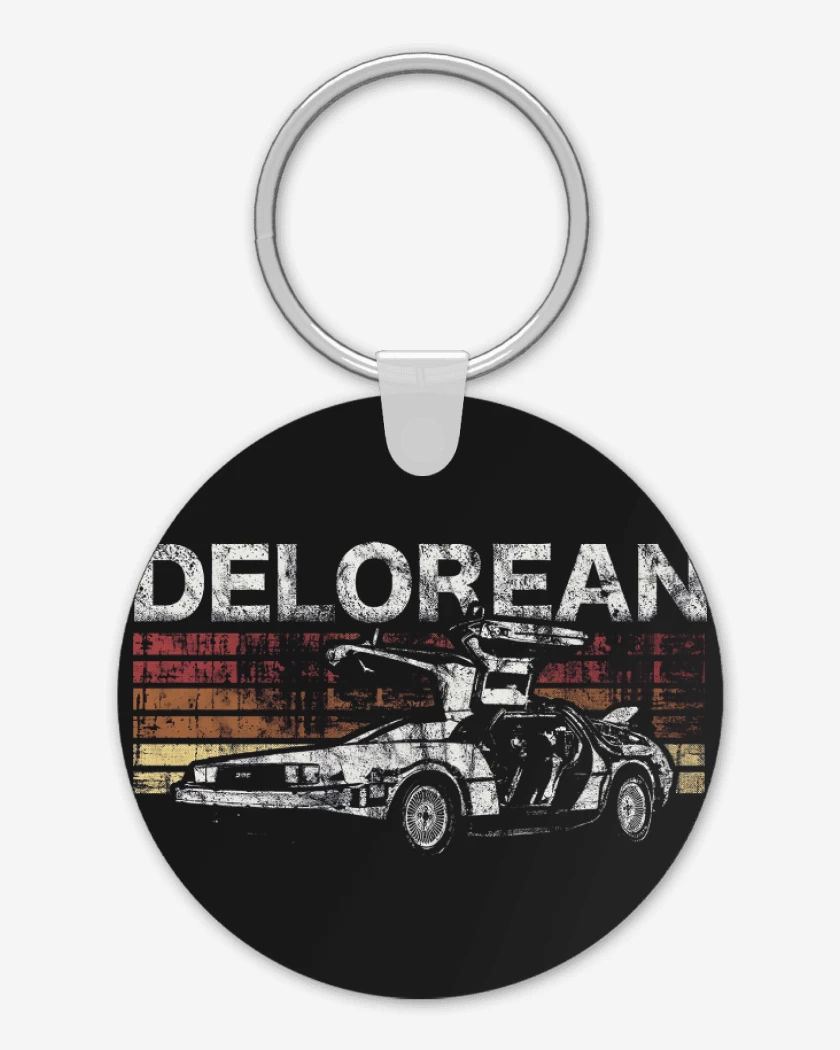 Llavero Retro Delorean