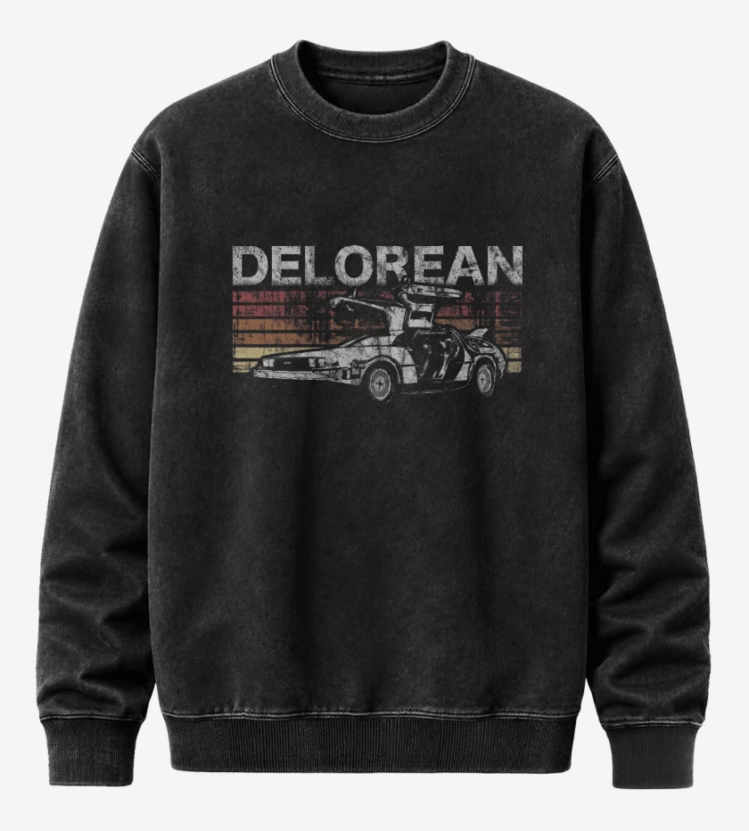 Poleron Polo Acid Wash Retro Delorean