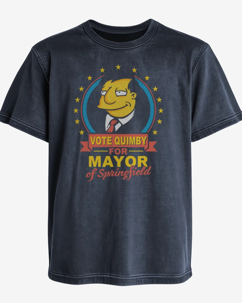 Polera desgastada Azul Marino de Vote por Diamante