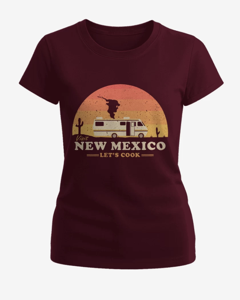 Polera de Mujer Burdeo de Visit New Mexico