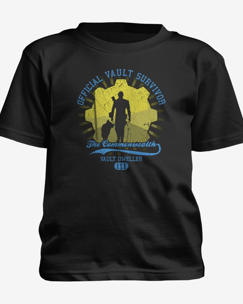 Polera de niño Negro de Vault survivor