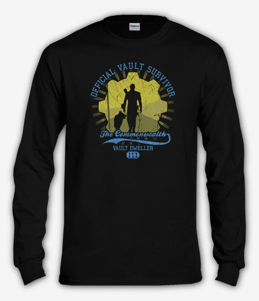 Polera manga larga Negro de Vault survivor