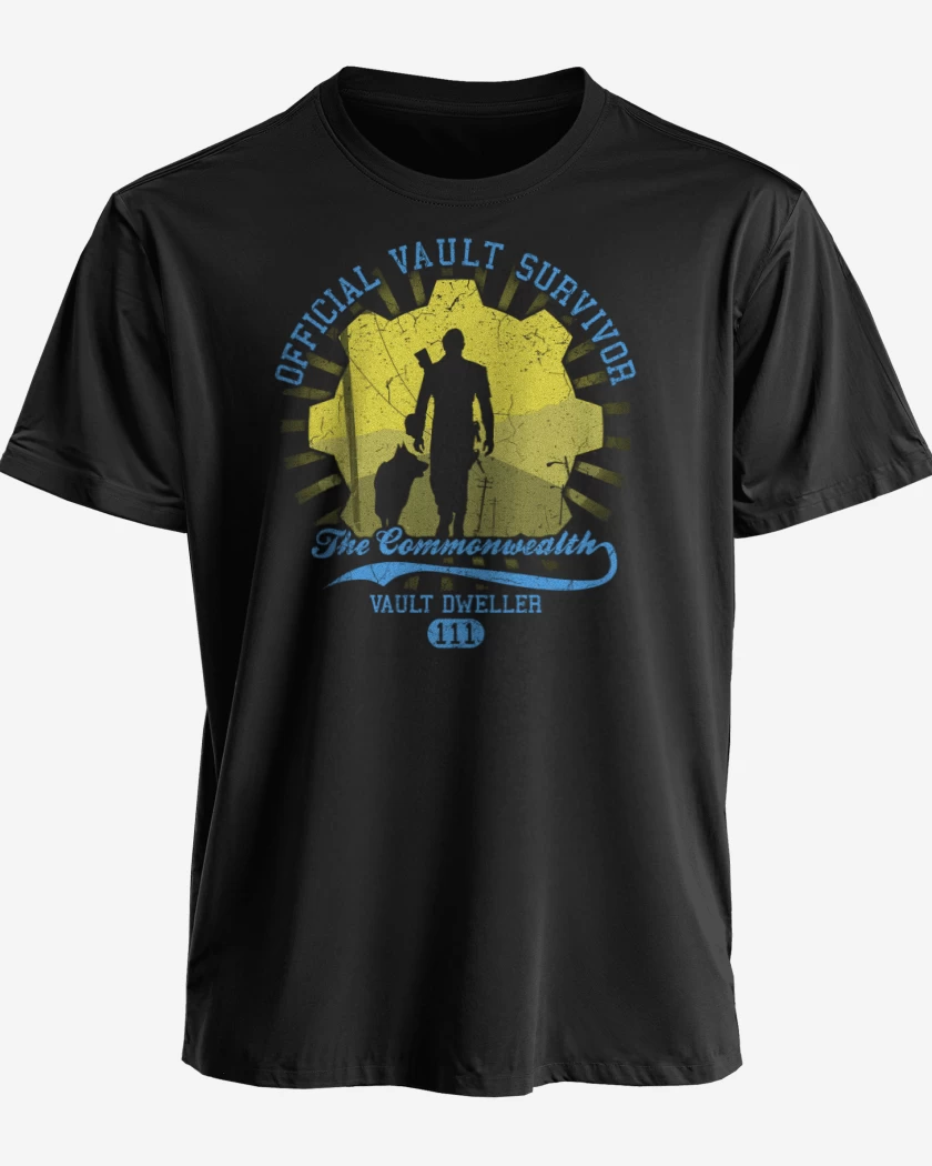 Polera premium Negro de Vault survivor
