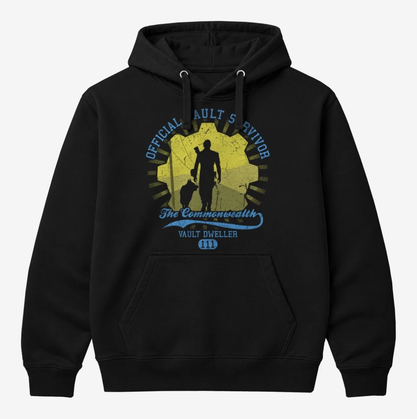 Polerón Canguro Negro de Vault survivor