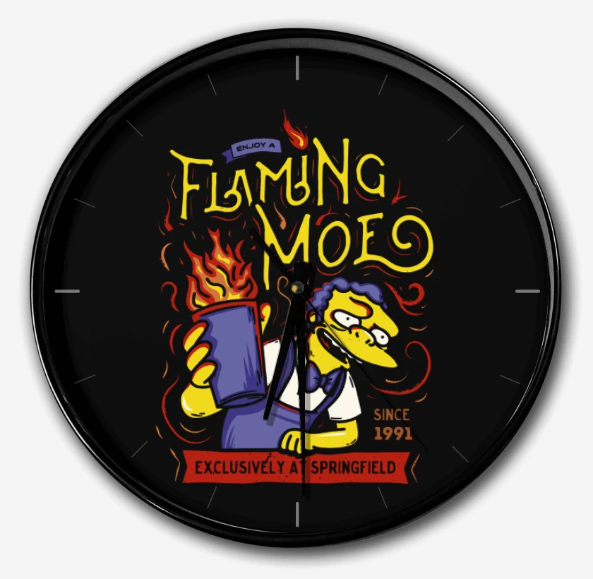 Reloj Negro de Tome Llamarada Moe