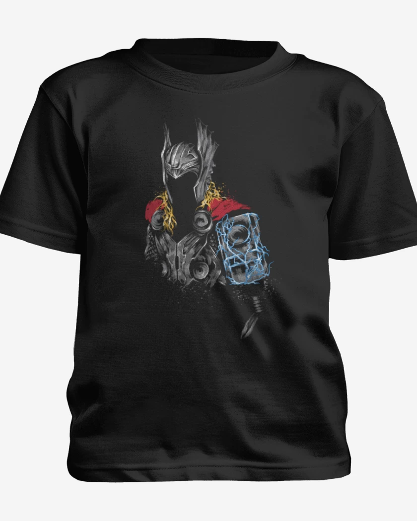 Polera de niño Negro de Thor armor