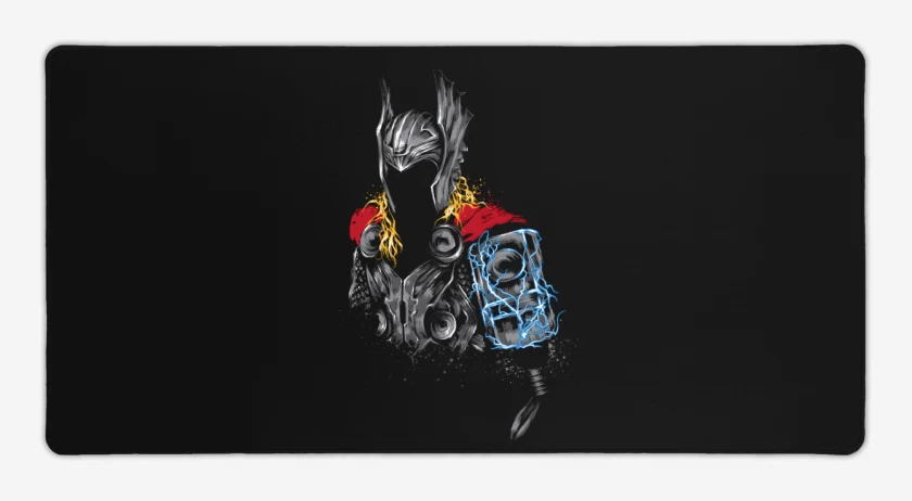 Mouse pad Gamer Negro de Thor armor