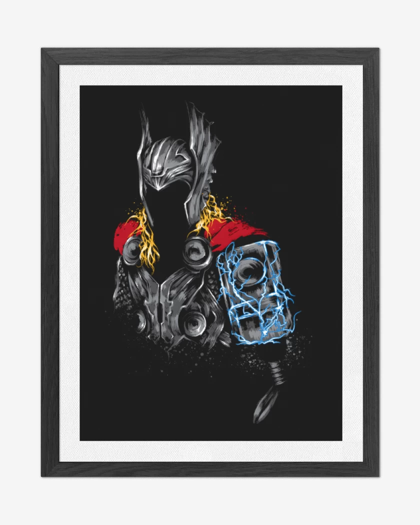 Cuadro decorativo Negro de Thor armor