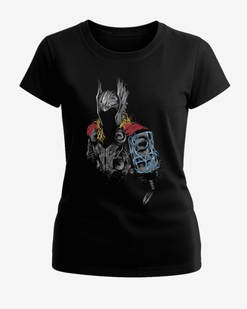 Polera de Mujer Negro de Thor armor