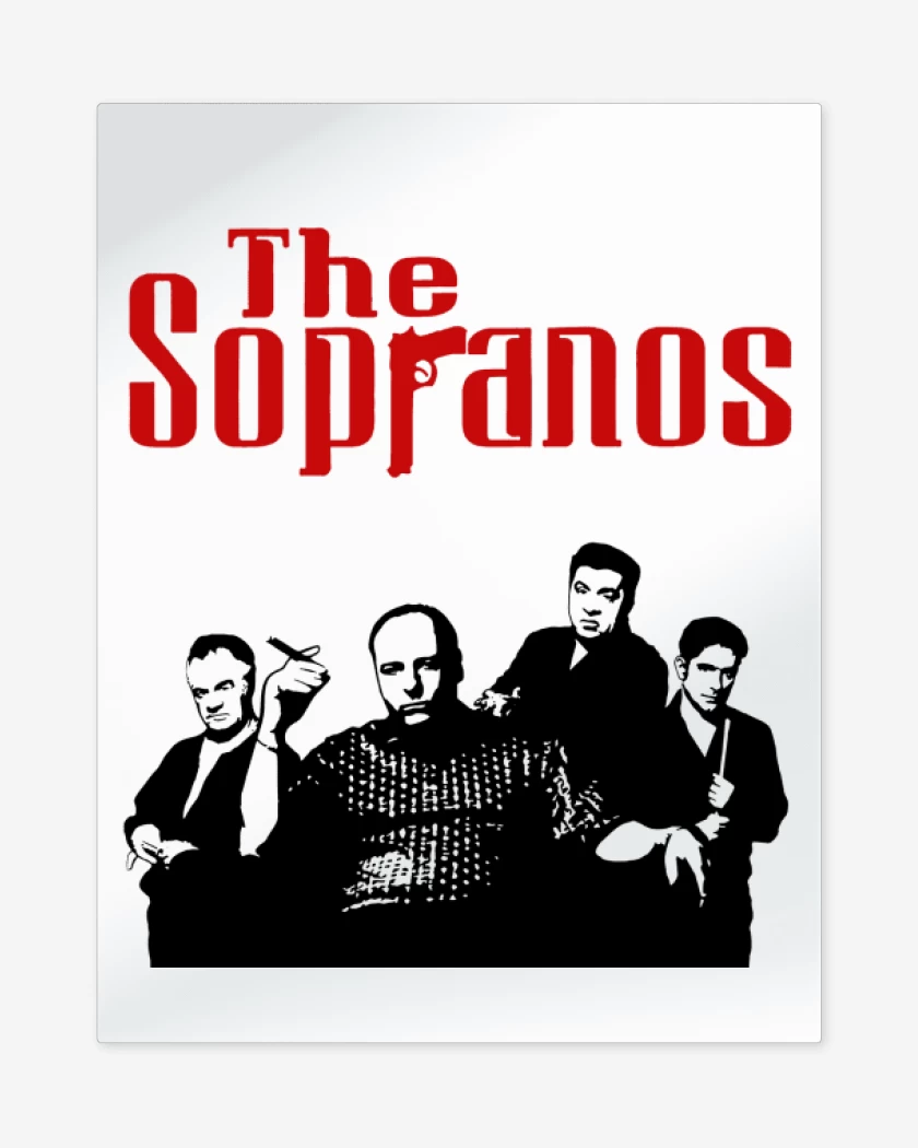 Print metalico Blanco de The Sopranos