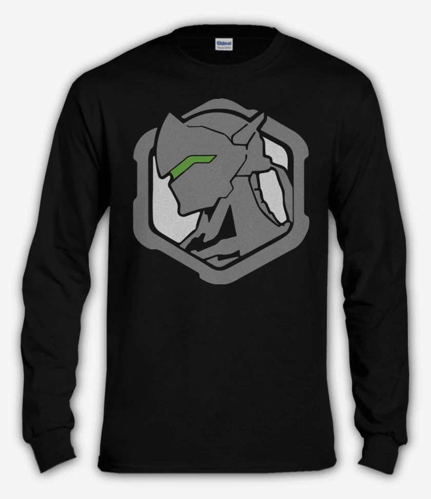 Polera manga larga Negro de Genji