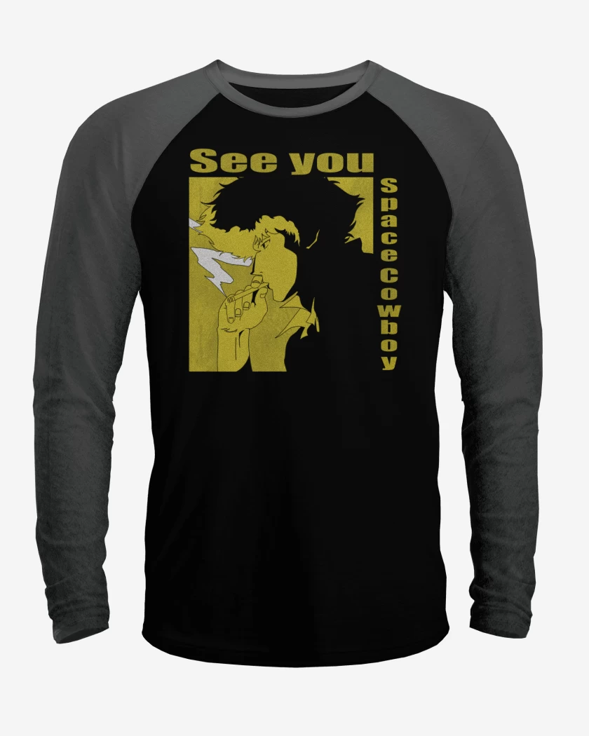 Polera Raglan Negro / Negro Heather de The cowboy