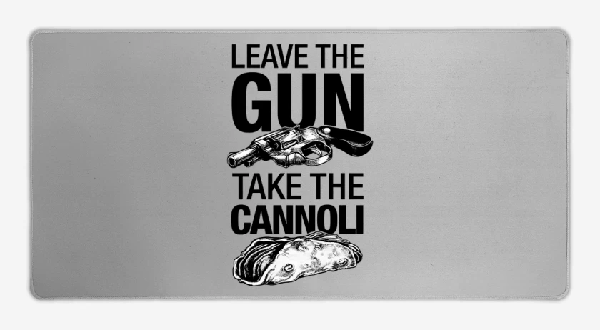 Mouse pad Gamer Take the cannoli
