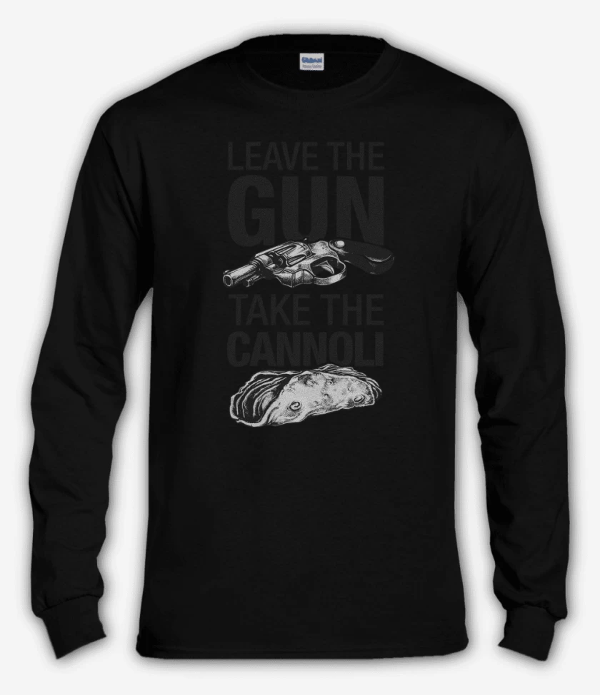 Polera manga larga Negro de Take the cannoli