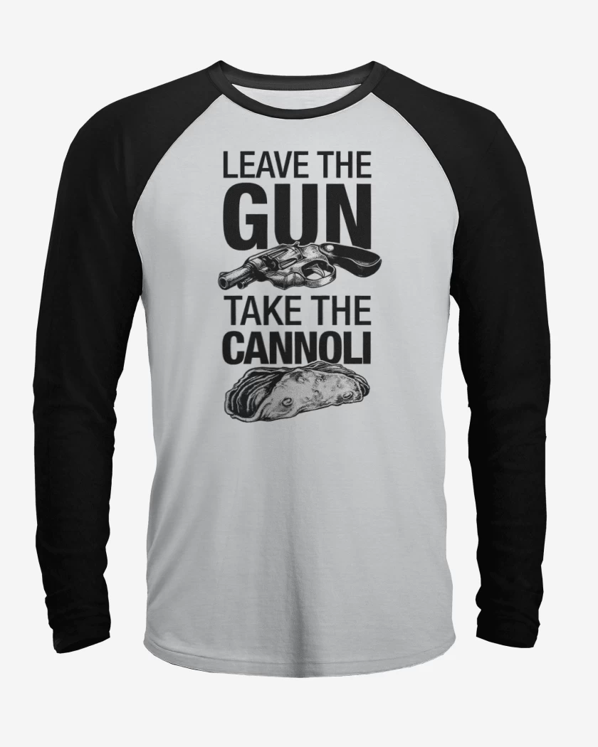 Polera Raglan Blanco / Negro de Take the cannoli
