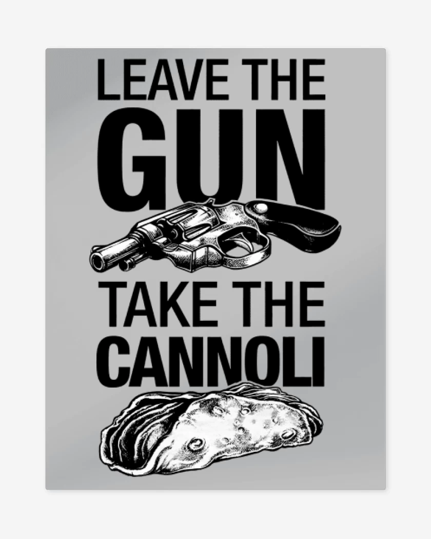 Print metalico Gris Melange de Take the cannoli
