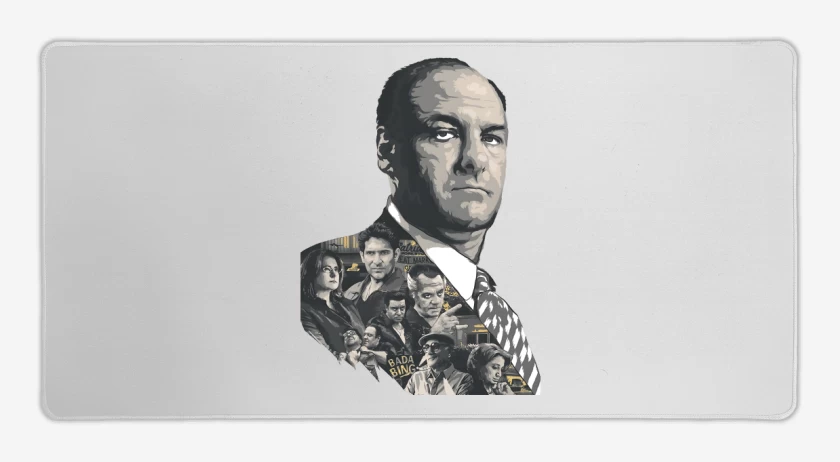 Mouse pad Gamer Blanco de Sopranos