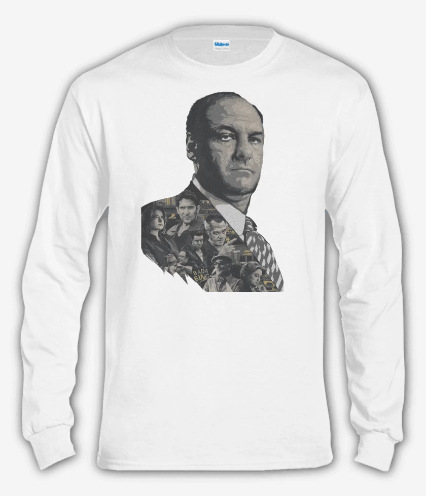 Polera manga larga Blanco de Sopranos