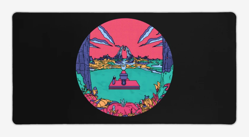 Mouse pad Gamer Negro de Rick travel