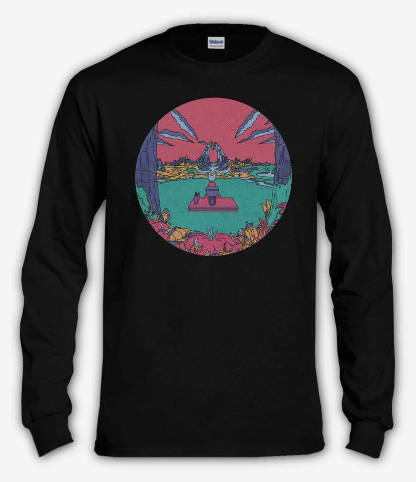 Polera manga larga Negro de Rick travel
