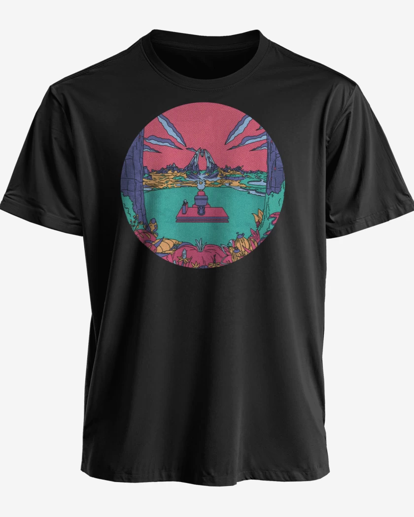 Polera premium Negro de Rick travel
