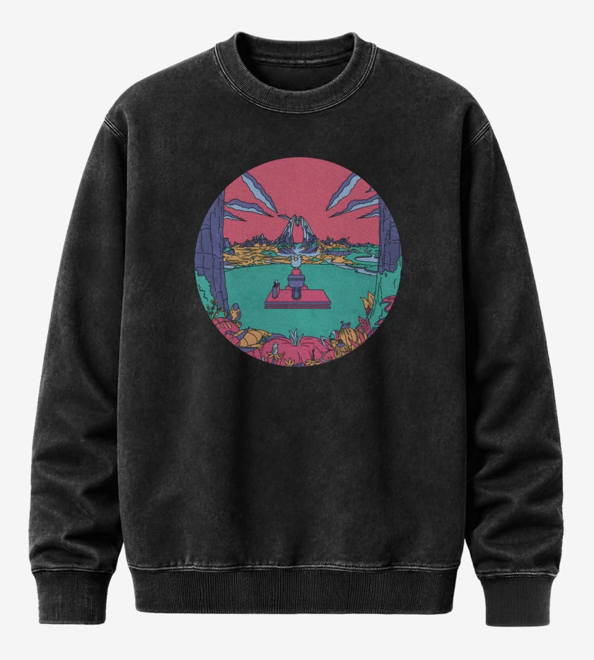 Poleron Polo Acid Wash Negro de Rick travel