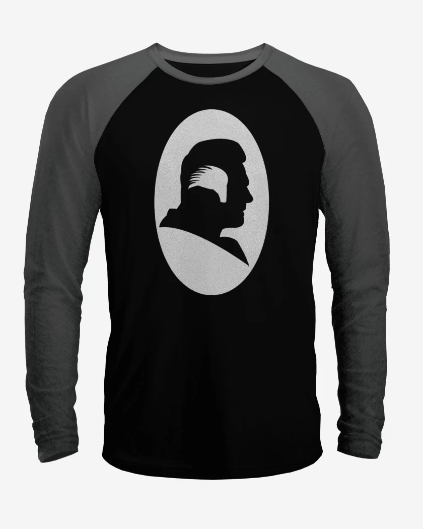 Polera Raglan Negro / Negro Heather de Paulie Walnuts