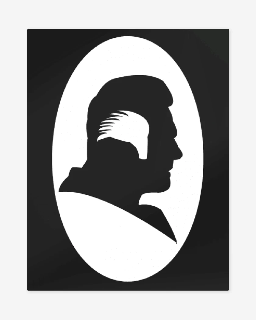 Print metalico Negro de Paulie Walnuts