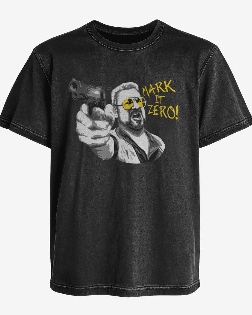Polera desgastada Negro de Mark it zero
