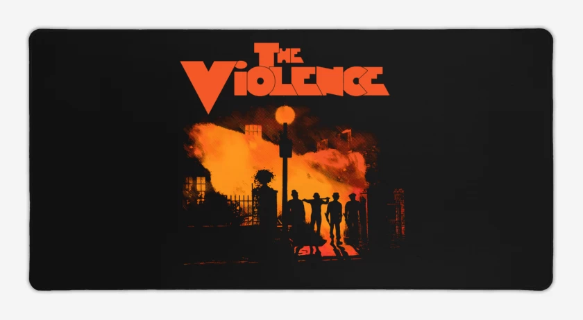 Mouse pad Gamer Negro de Los violentos