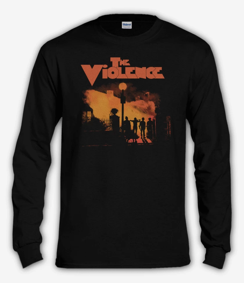 Polera manga larga Negro de Los violentos