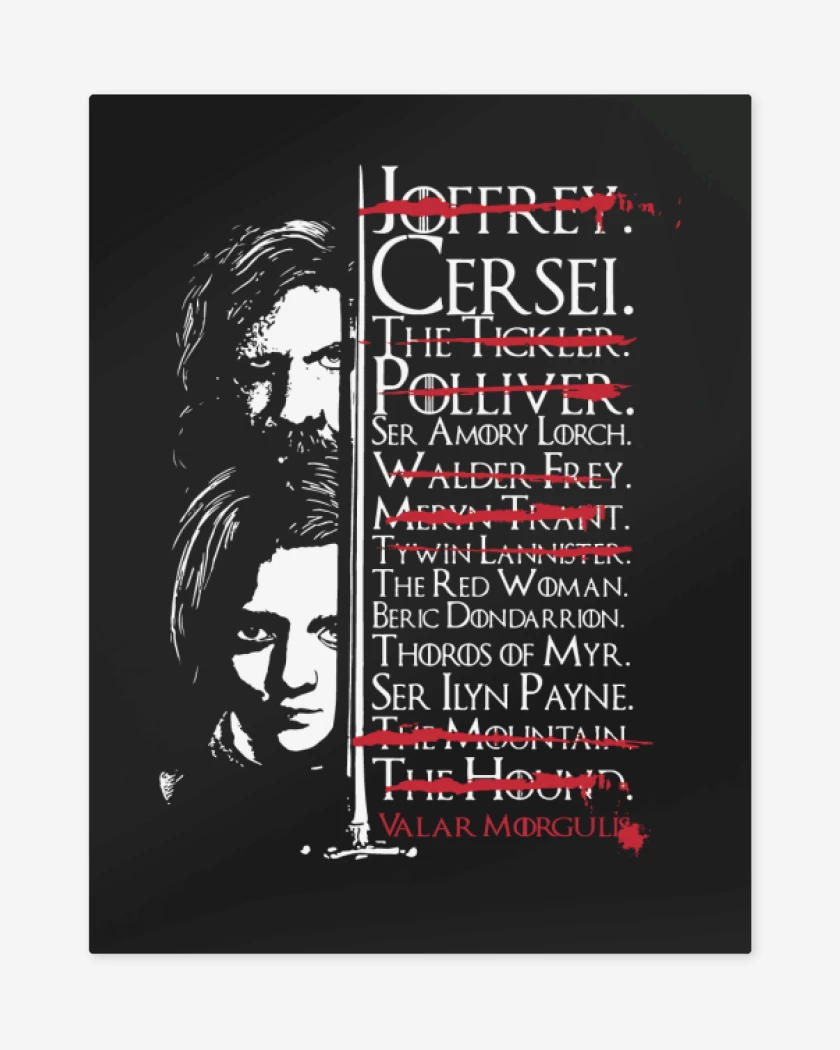 Print metalico Negro de List