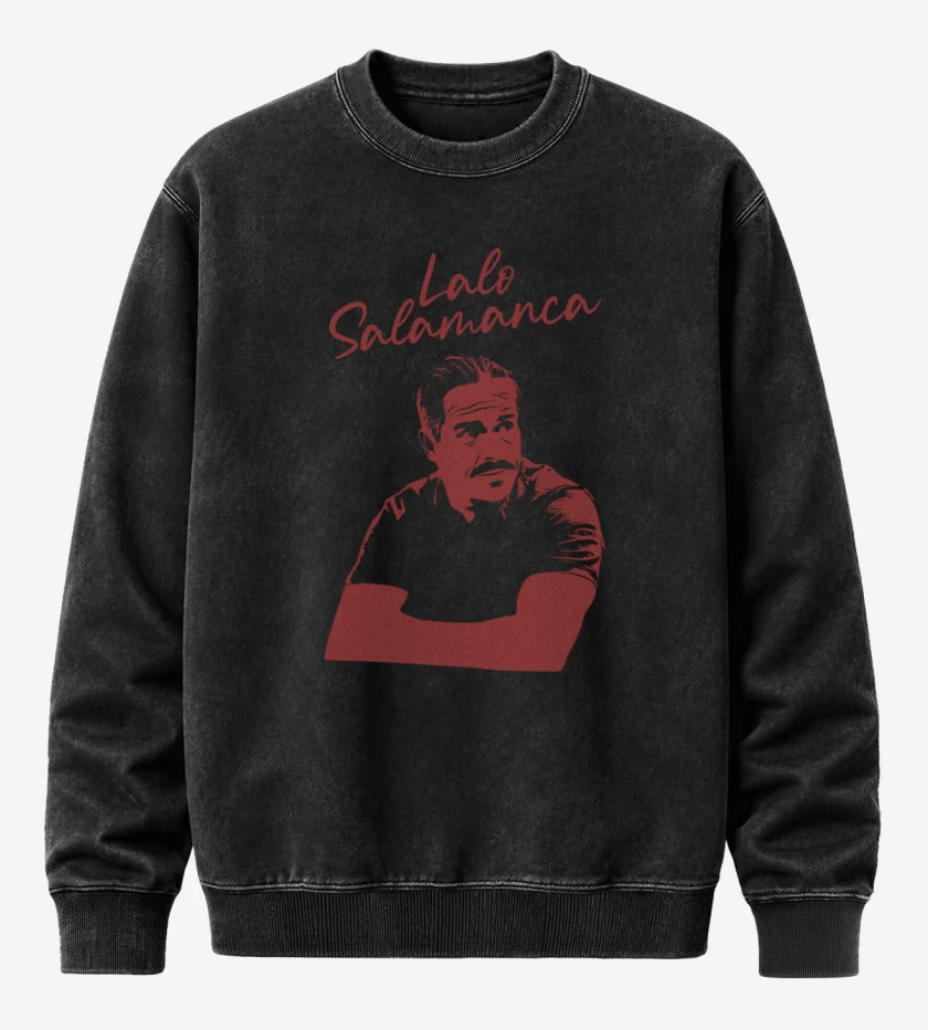 Poleron Polo Acid Wash Negro de Lalo Salamanca