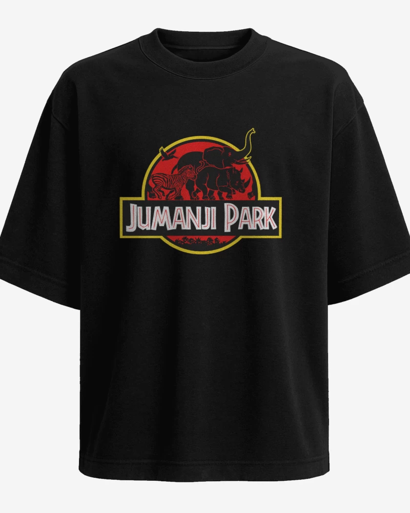 Polera Oversize Negro de Jumanji park