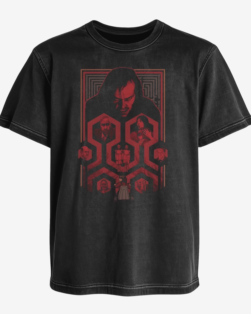 Polera desgastada Negro de Torrance