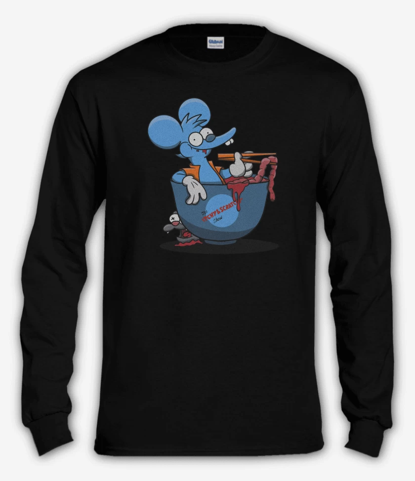 Polera manga larga Itchy And Scratchy Ramen