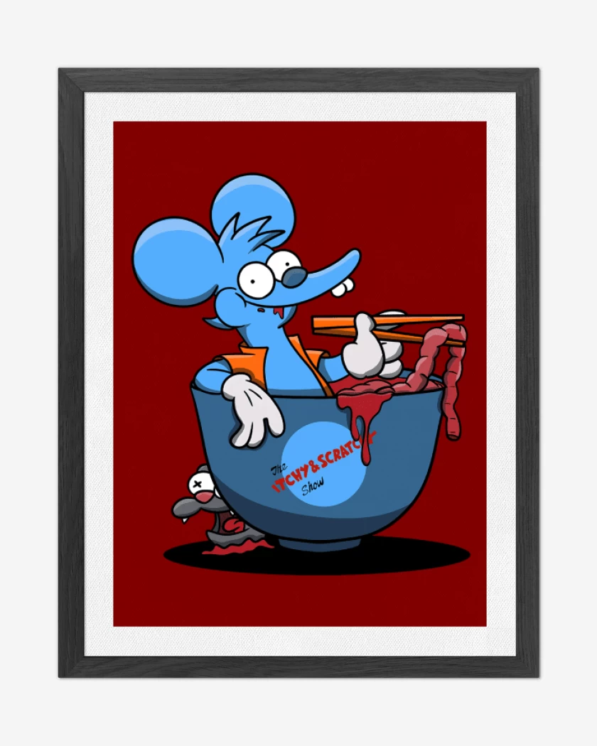 Cuadro decorativo Itchy And Scratchy Ramen
