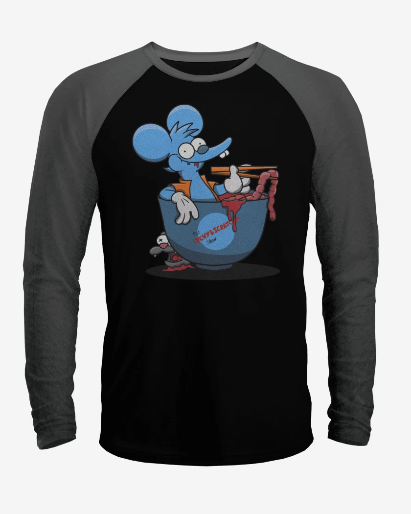 Polera Raglan Itchy And Scratchy Ramen
