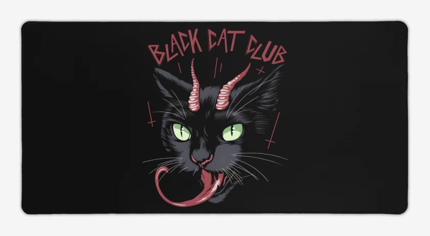 Mouse pad Gamer Black Cat Club