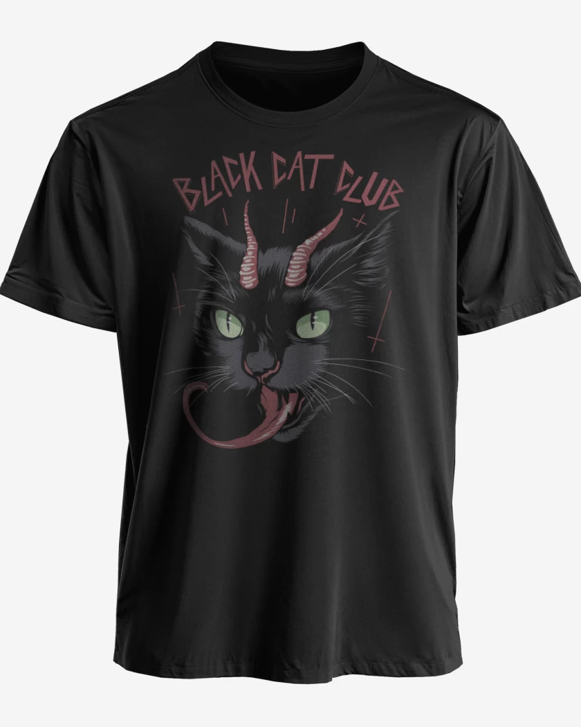 Polera Black Cat Club