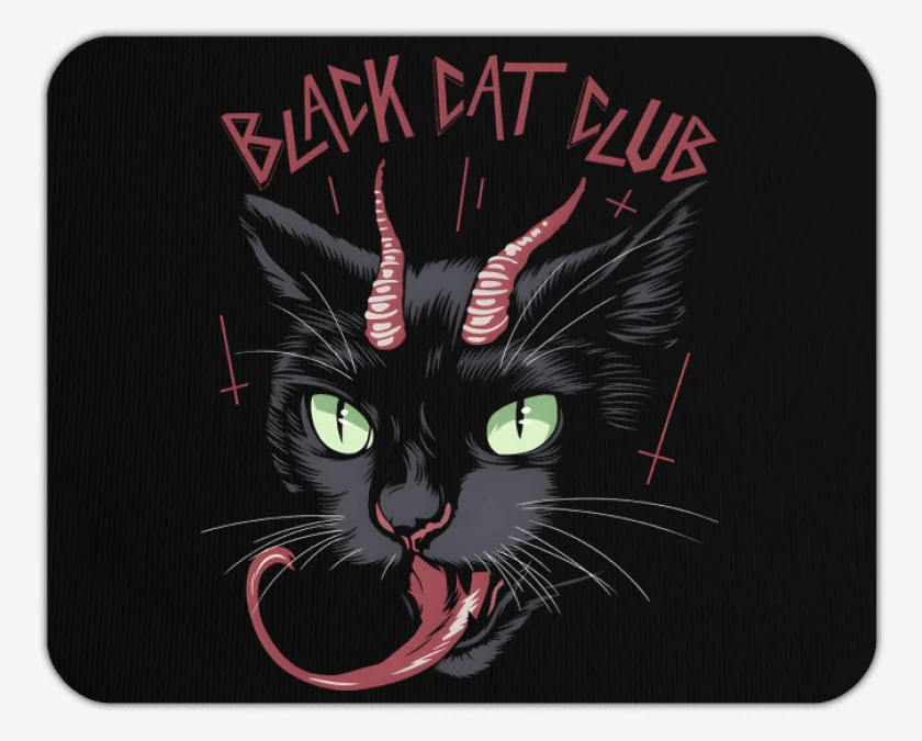 Mousepad Black Cat Club