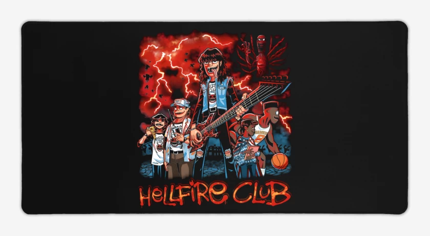 Mouse pad Gamer Gorillaz Fire Club