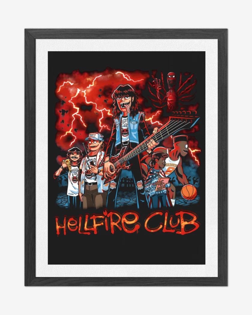 Cuadro decorativo Gorillaz Fire Club