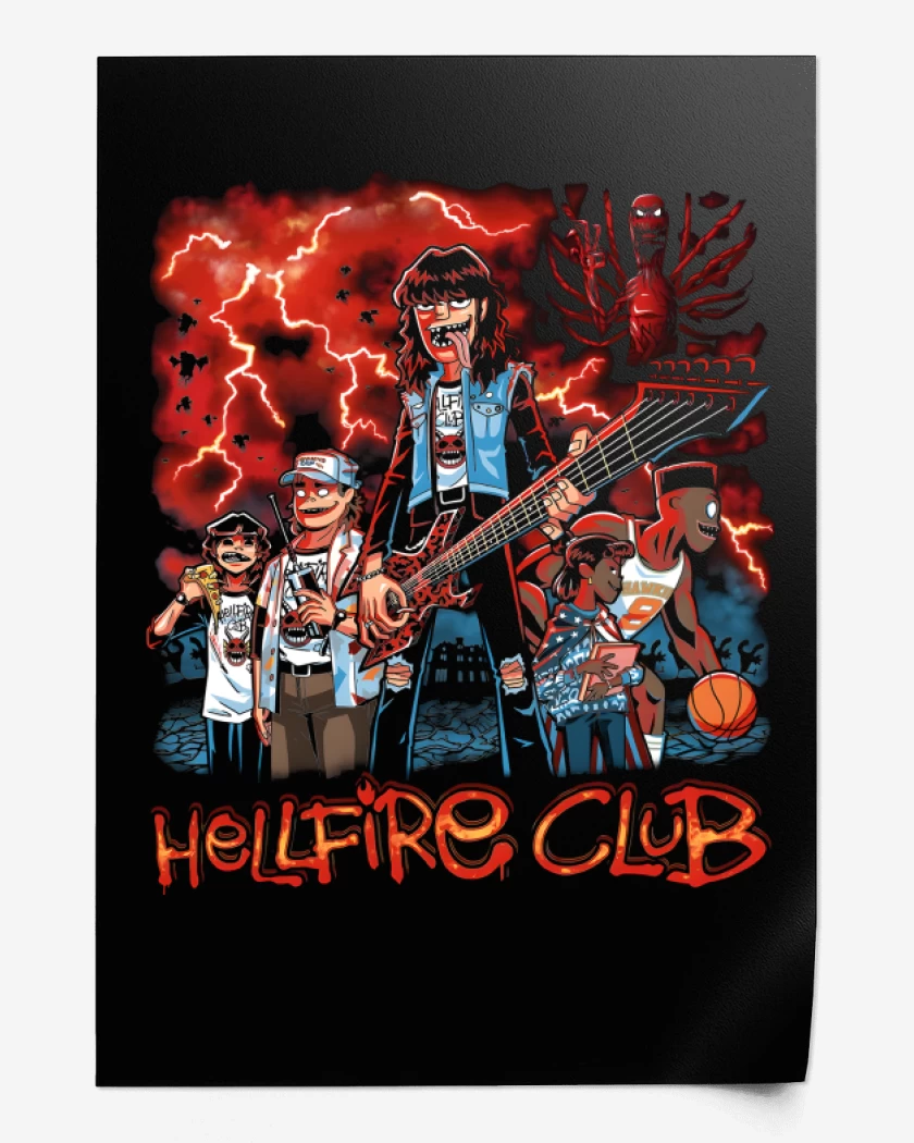 Print Gorillaz Fire Club