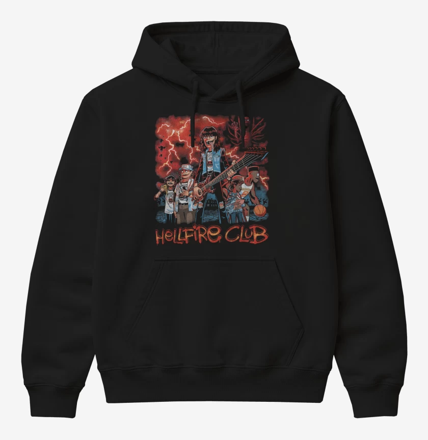 Poleron Canguro básico Gorillaz Fire Club