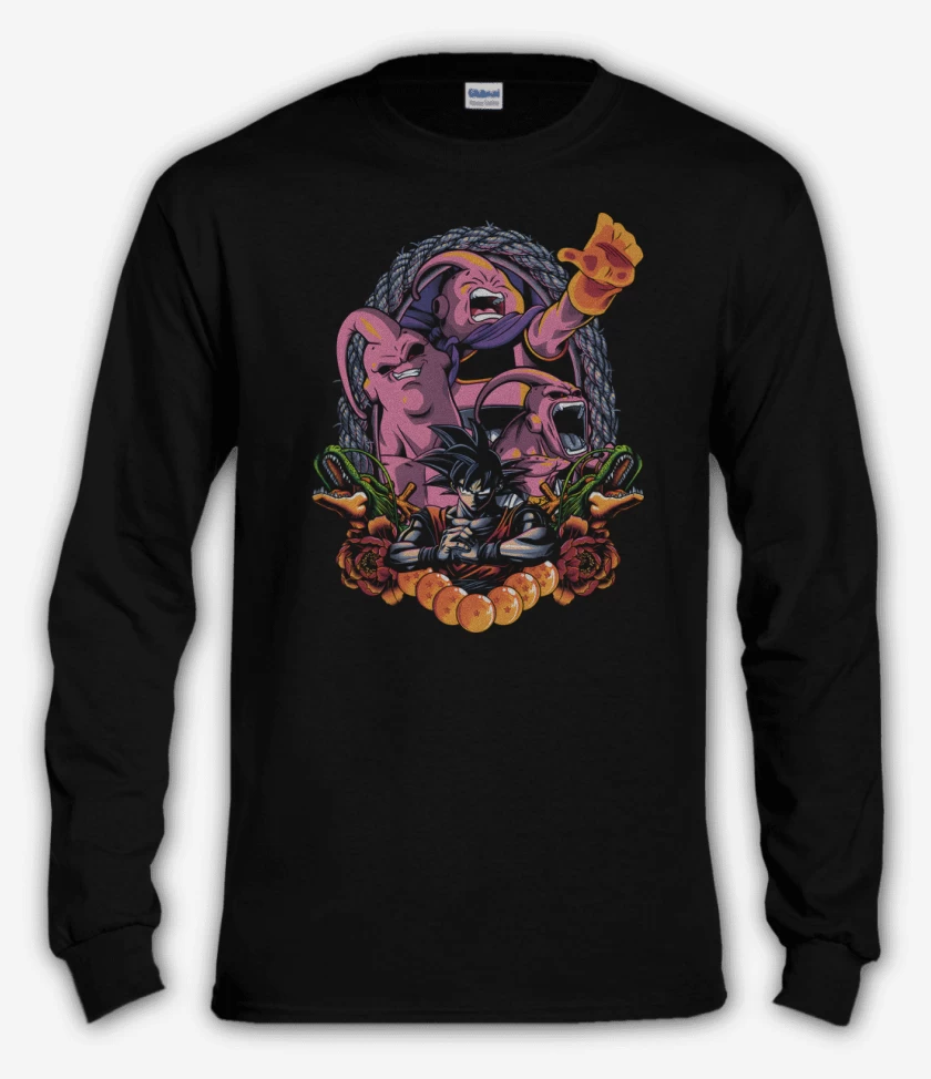 Polera manga larga Negro de Invasor de la Tierra