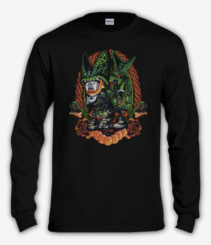 Polera manga larga Negro de Célula del Futuro 